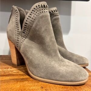Vince Camuto Gray Suede Heeled Boots